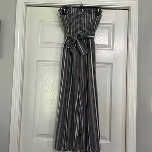 Pink, Green, White and Grey Jumpsuit